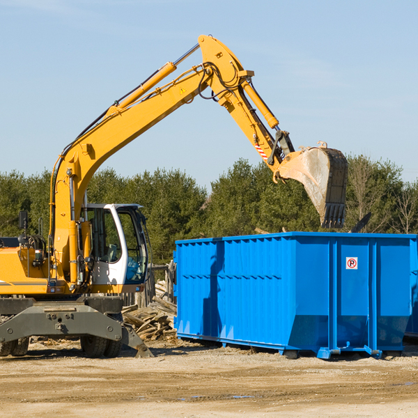 what happens if the residential dumpster is damaged or stolen during rental in Blue Lake Michigan